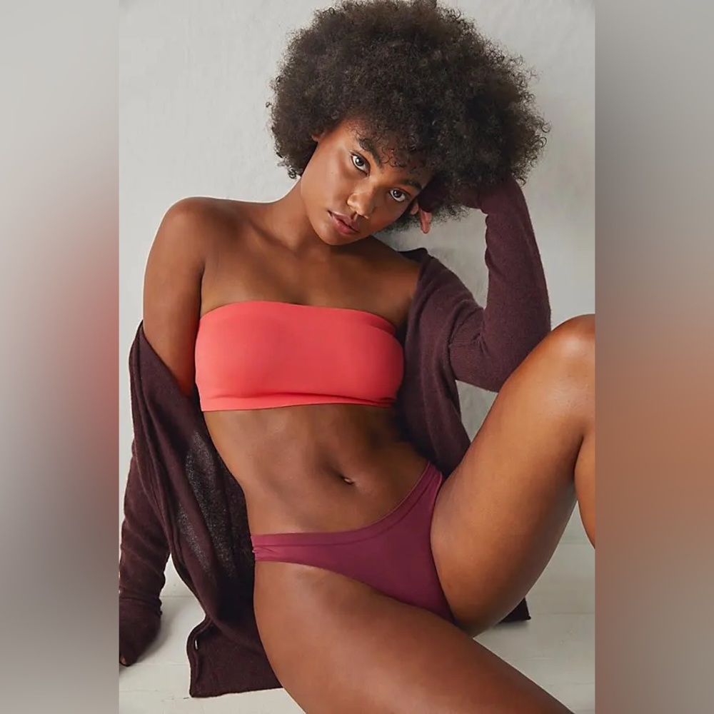 NWT Free People Intimately Cayenne Nina Neo Tube Bandeau Elastic Hems Stretch S